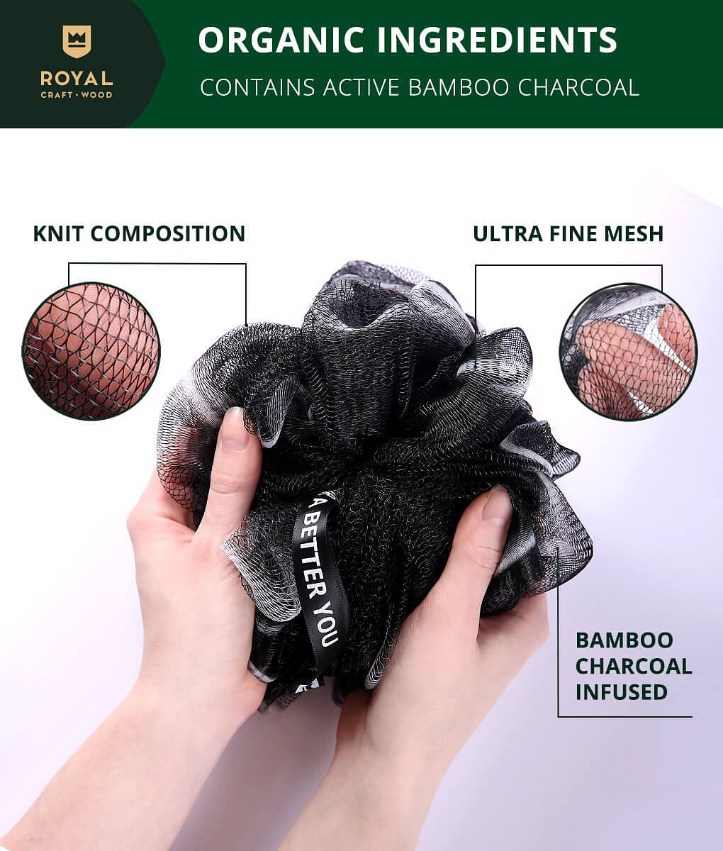 Loofah Bath Sponge Set Of 3