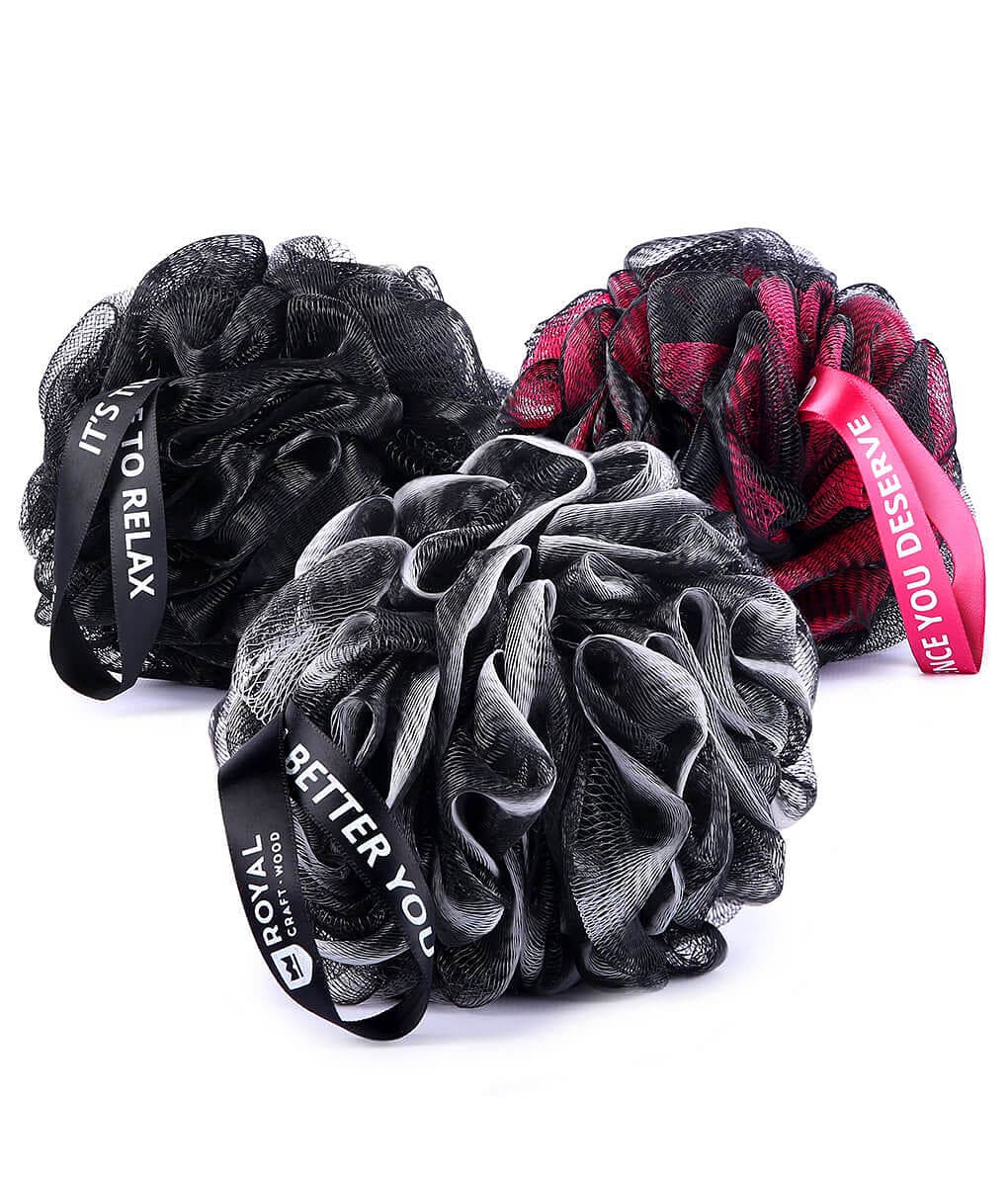 Loofah Bath Sponge Set Of 3